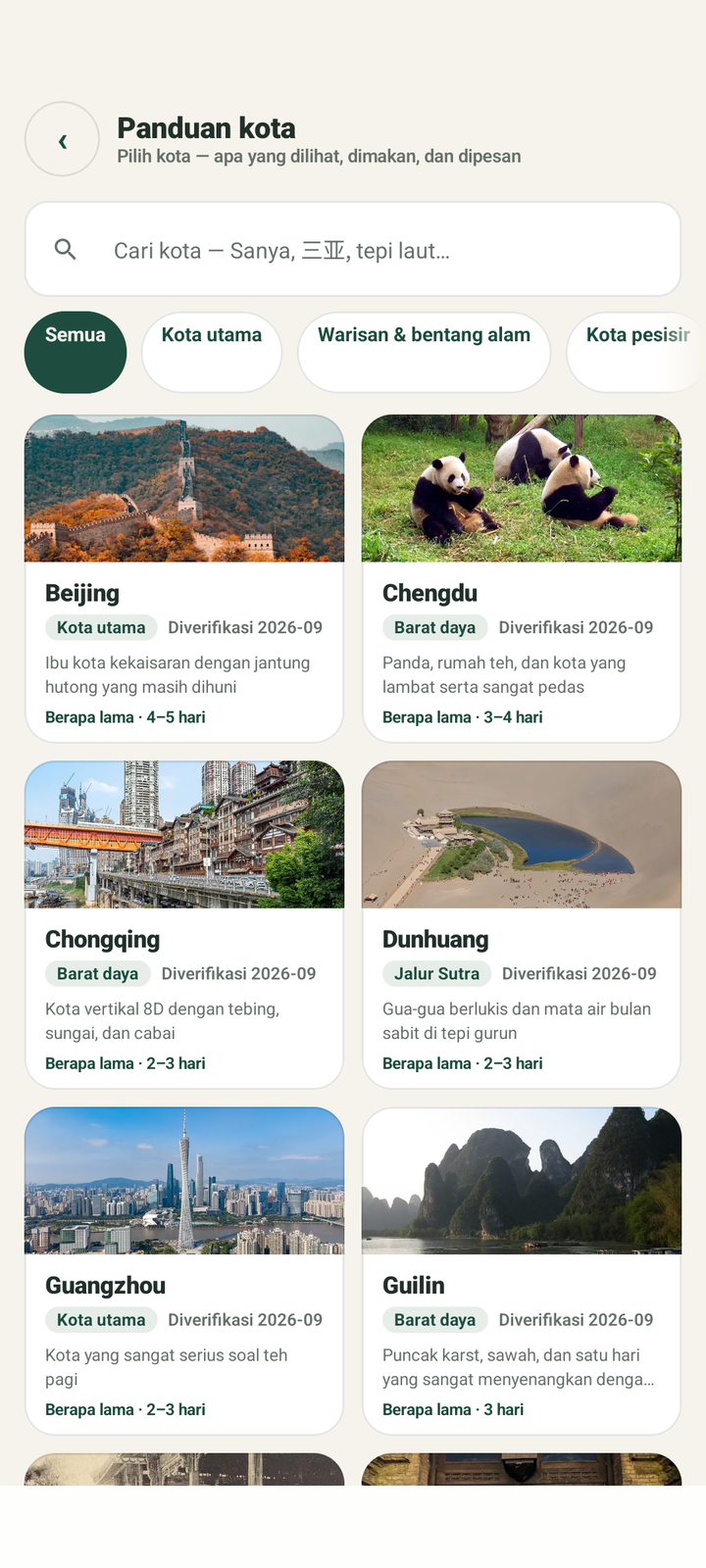 Jelajahi kota dan temukan rute